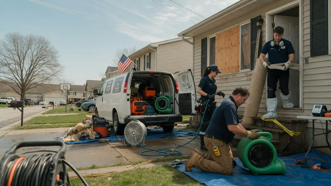 Water Damage Restoration in Wheatland, IN near me